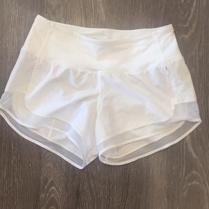White lululemon size 4 shorts
